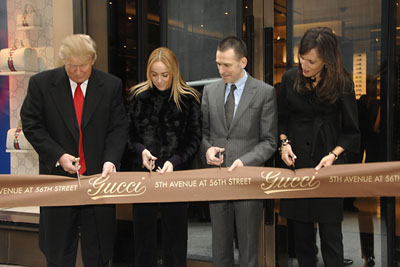 The Gucci store on Fifth Avenue in the Trump Tower in New York